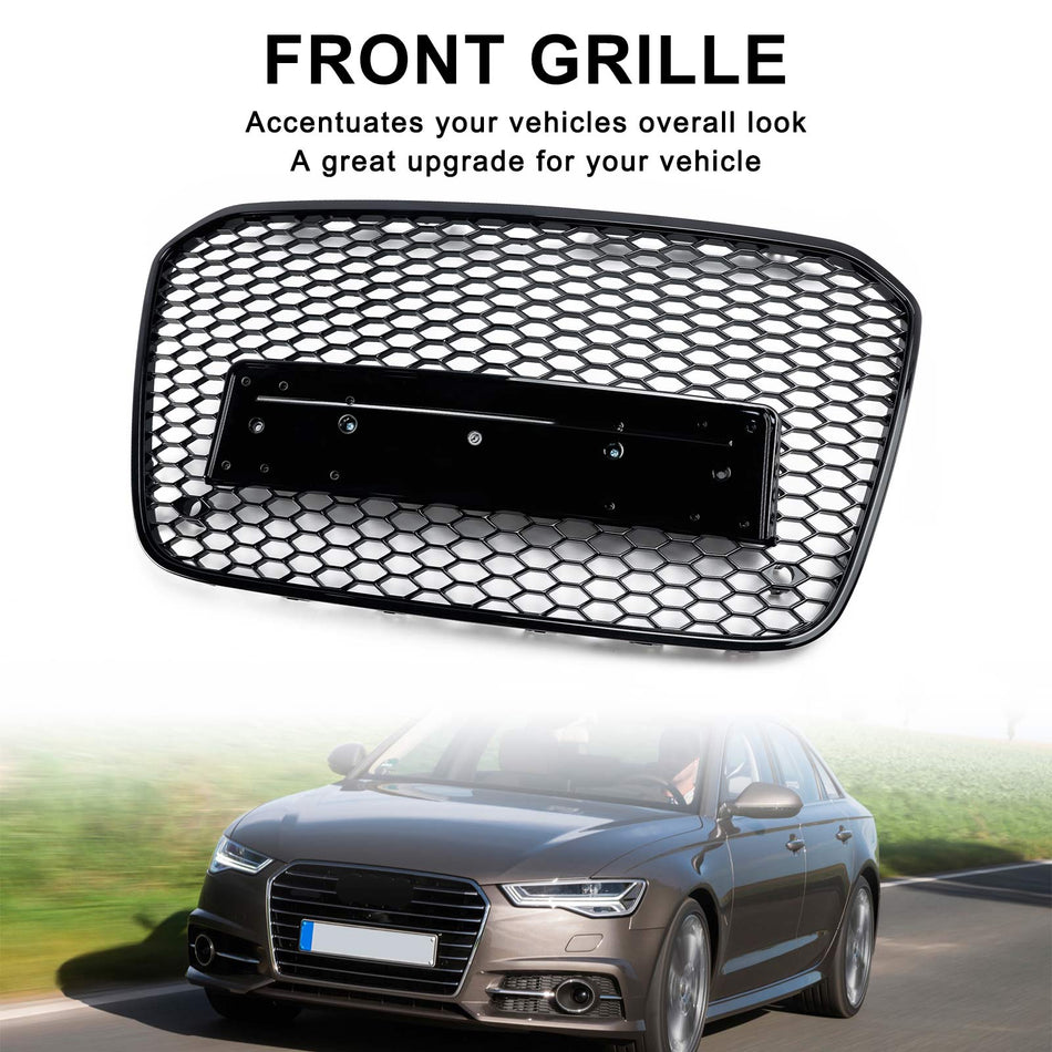 RS6 Style Honeycomb Front Bumper Grille Grill Für Audi A6 C7 S6 2012-2015