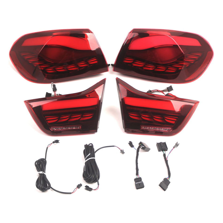 2013 2014–2020 BMW F32 (Coupé/Cabrio) L&amp;R rote LED-Rückleuchten, Rückleuchtenbaugruppe 63217296100 63217296099