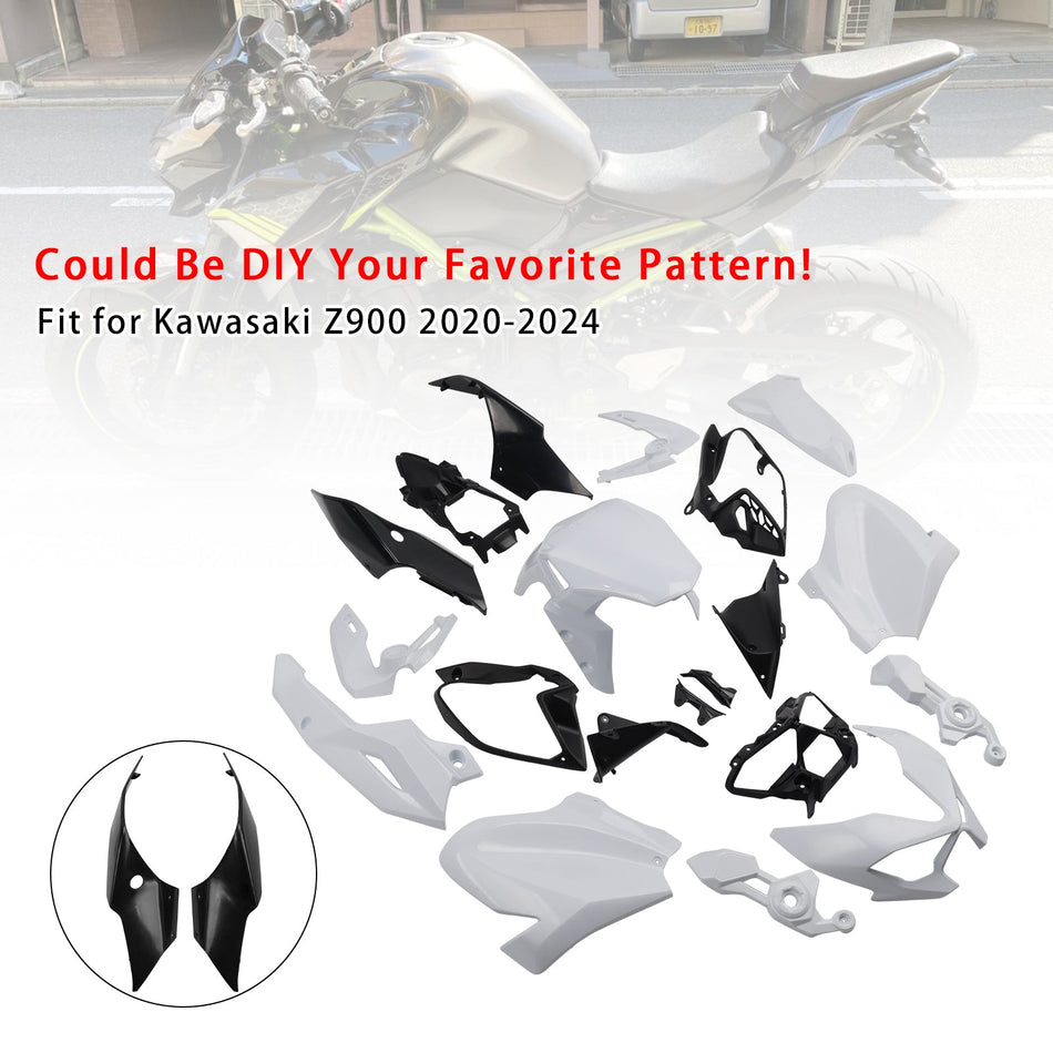 2020–2024 Kawasaki Z900 Verkleidung, Spritzguss, unlackiert