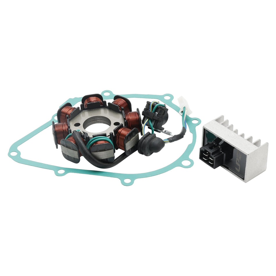 2008 Honda ANF125 ANF125MR8 Wave 125 S, Kickstarter Generator Stator Regler Gleichrichter Dichtung