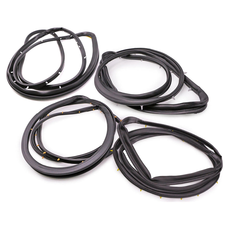 1998-2005 Nissan D22 Frontier 4-Türer Doppelkabine 4-teiliges Türdichtungsset für Vorder- und Hintertüren, Gummidichtung 80831-2S400
