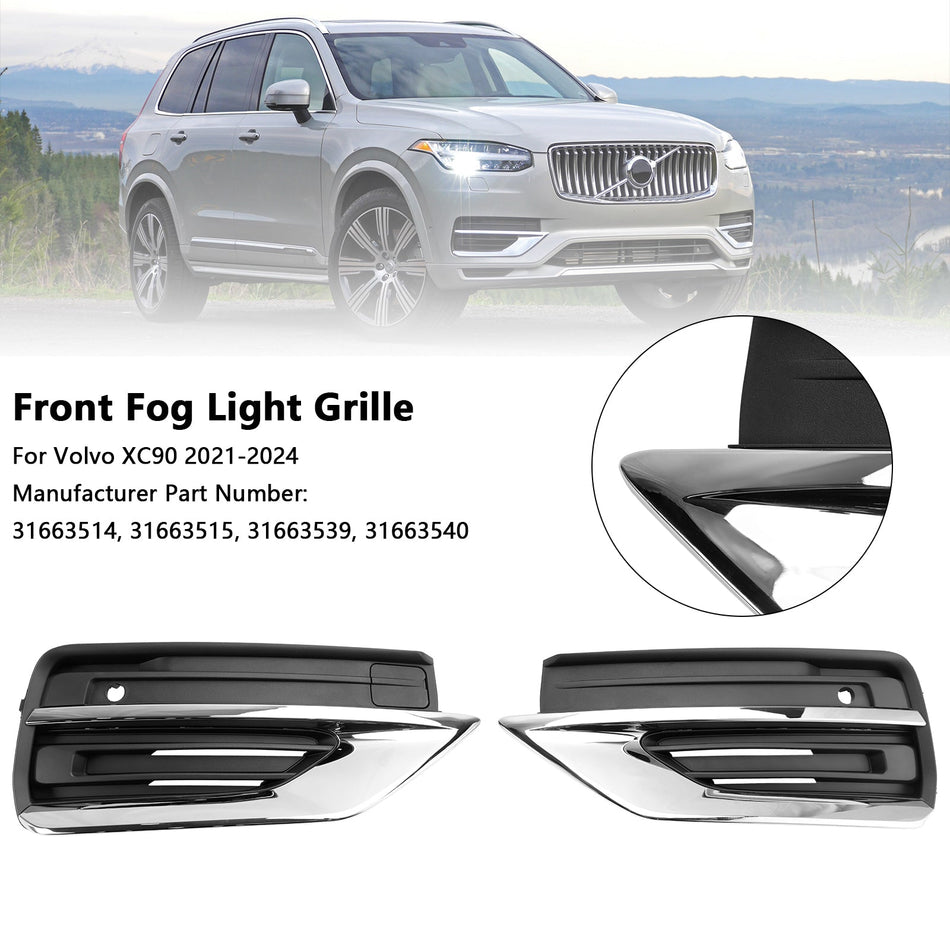 2021-2024 Volvo XC90 2PCS Frontsto?stange Nebelscheinwerfergitter Nebelscheinwerfergitter 31663514