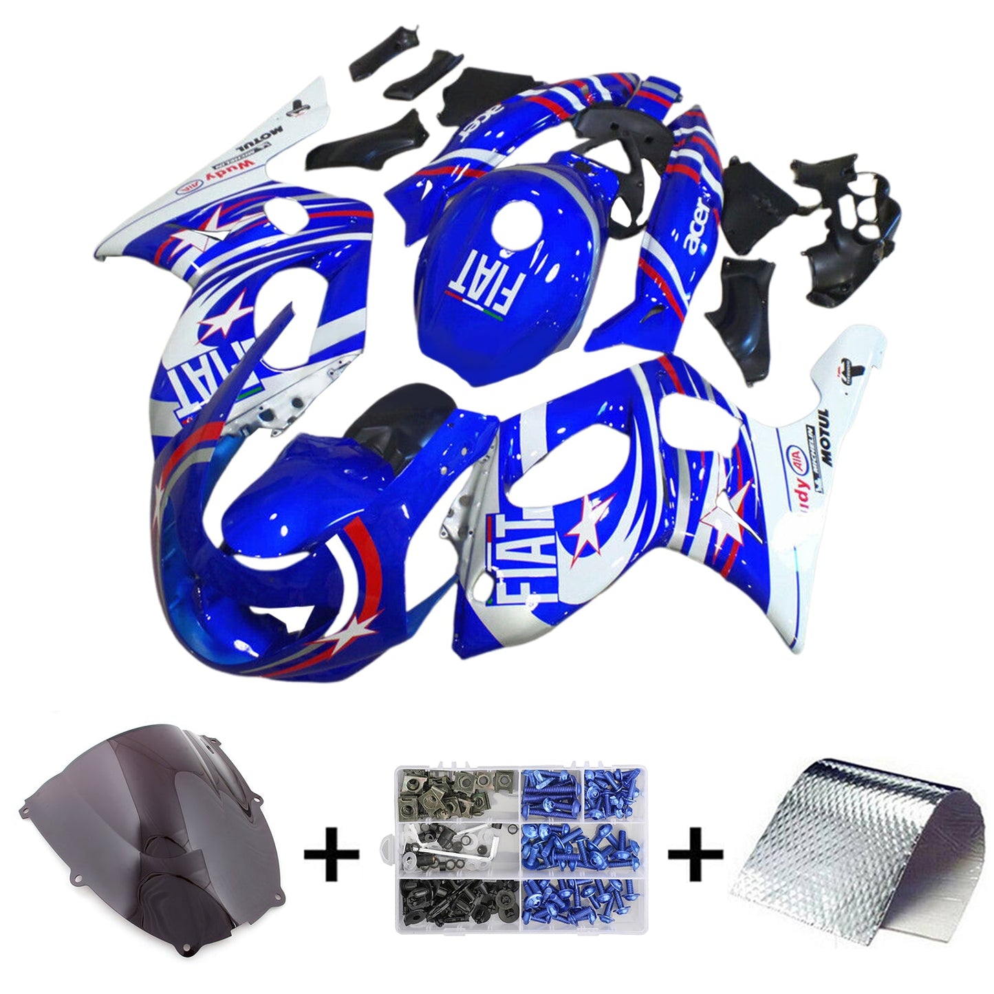 1996-2007 Yamaha YZF 600R Thundercat Einspritzverkleidungssatz Karosserie Kunststoff ABS