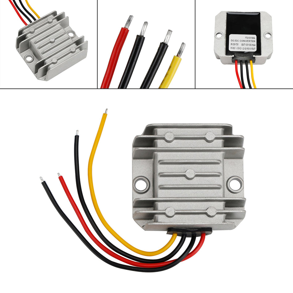 Wasserdichter 20-72V auf 12V 10A 120W Step Down DC/DC-Stromrichterregler