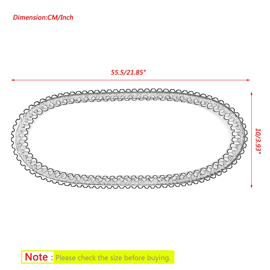 Drive Belt For Arctic Cat Snowmobile 440 Sno Pro 2006 Bearcat Wide Track 2006-08