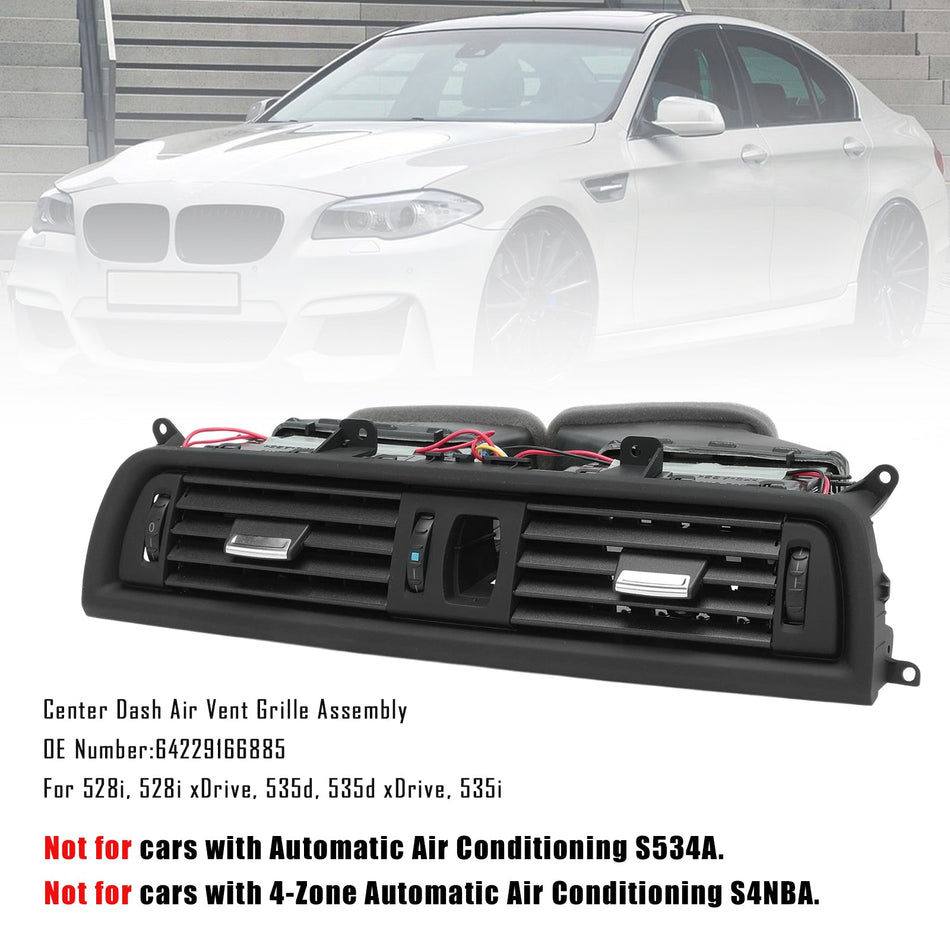 Center Dash Air Vent Grille Montage 64229166885 für BMW F10 528i 535i 2011-2016