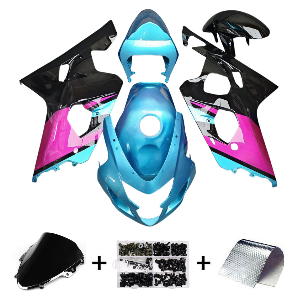Injection Verkleidung Kit Karosserie Kunststoff ABS Für Suzuki GSXR 600/750 2004-2005 K4