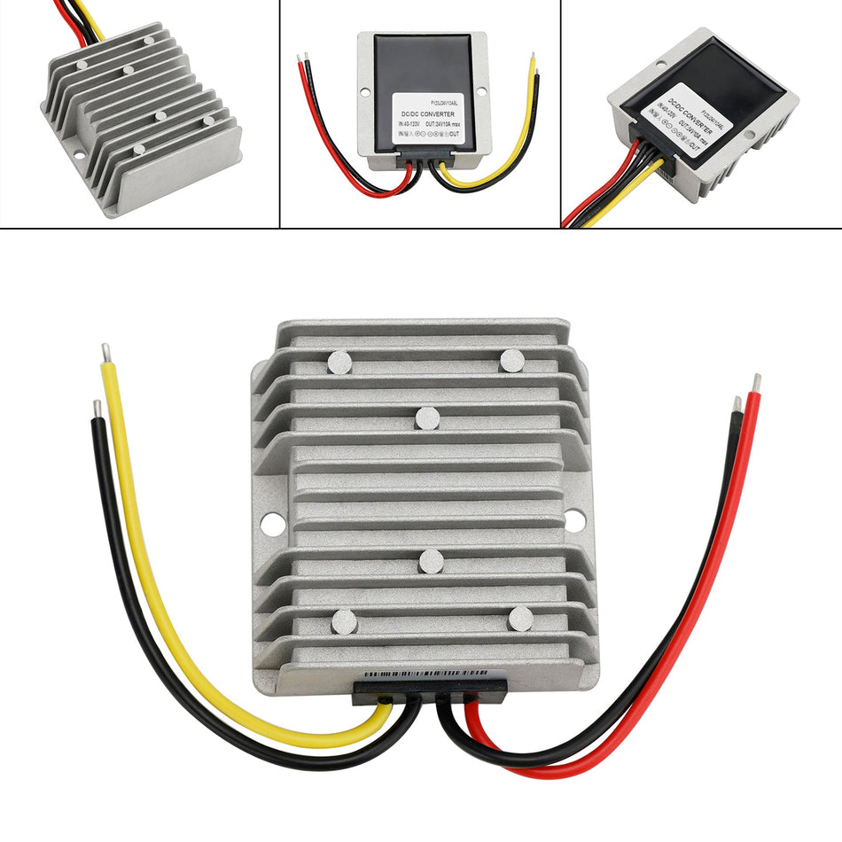 Wasserdichter DC 40-120V bis 24V 10A 240W Step-Down-Stromversorgungskonverter-Regler