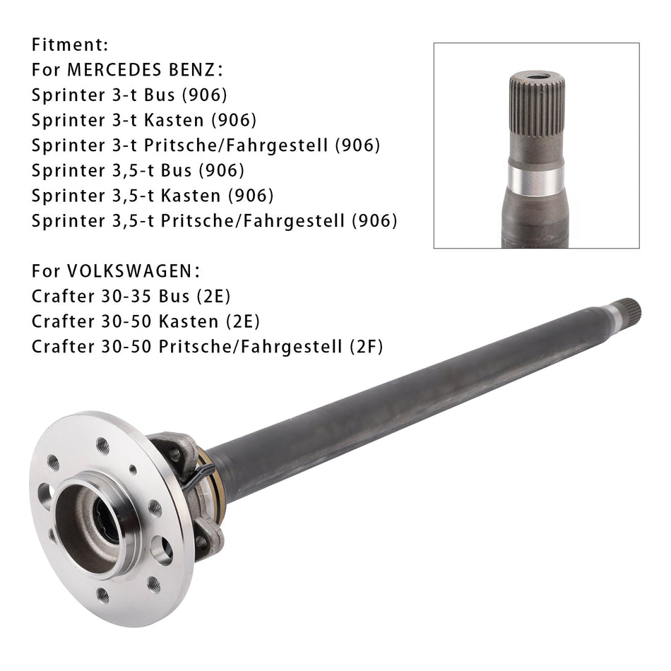 Hinten Rechts Antriebswelle Innenwelle A9063504010 Für VW Crafter 2E 30 zahn