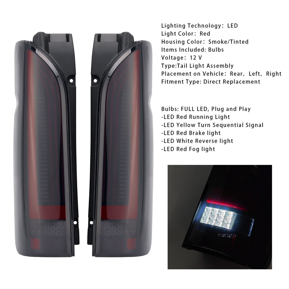 2005–2018 Toyota Hiace links + rechts LED-Rücklichtbaugruppe