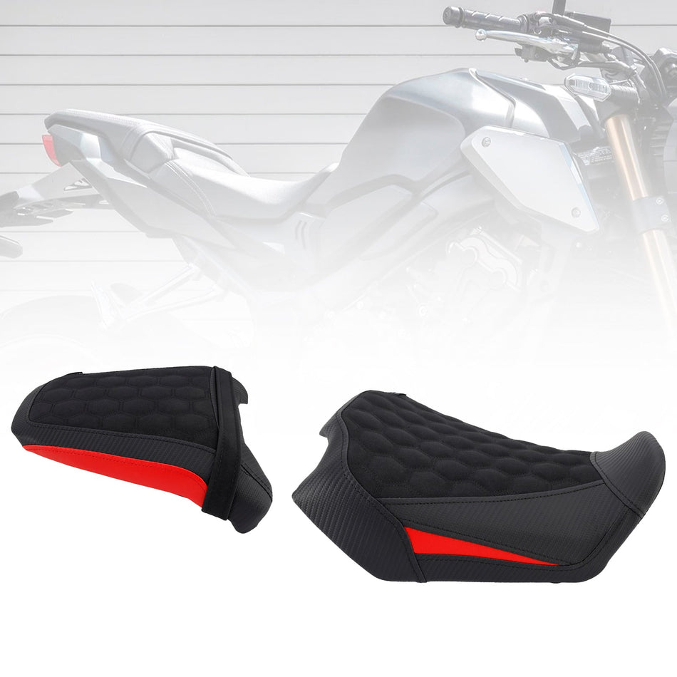 2024-2025 Für Honda CB650R CBR650R Raider Soziussitz-Set vorne & hinten, Rot 1