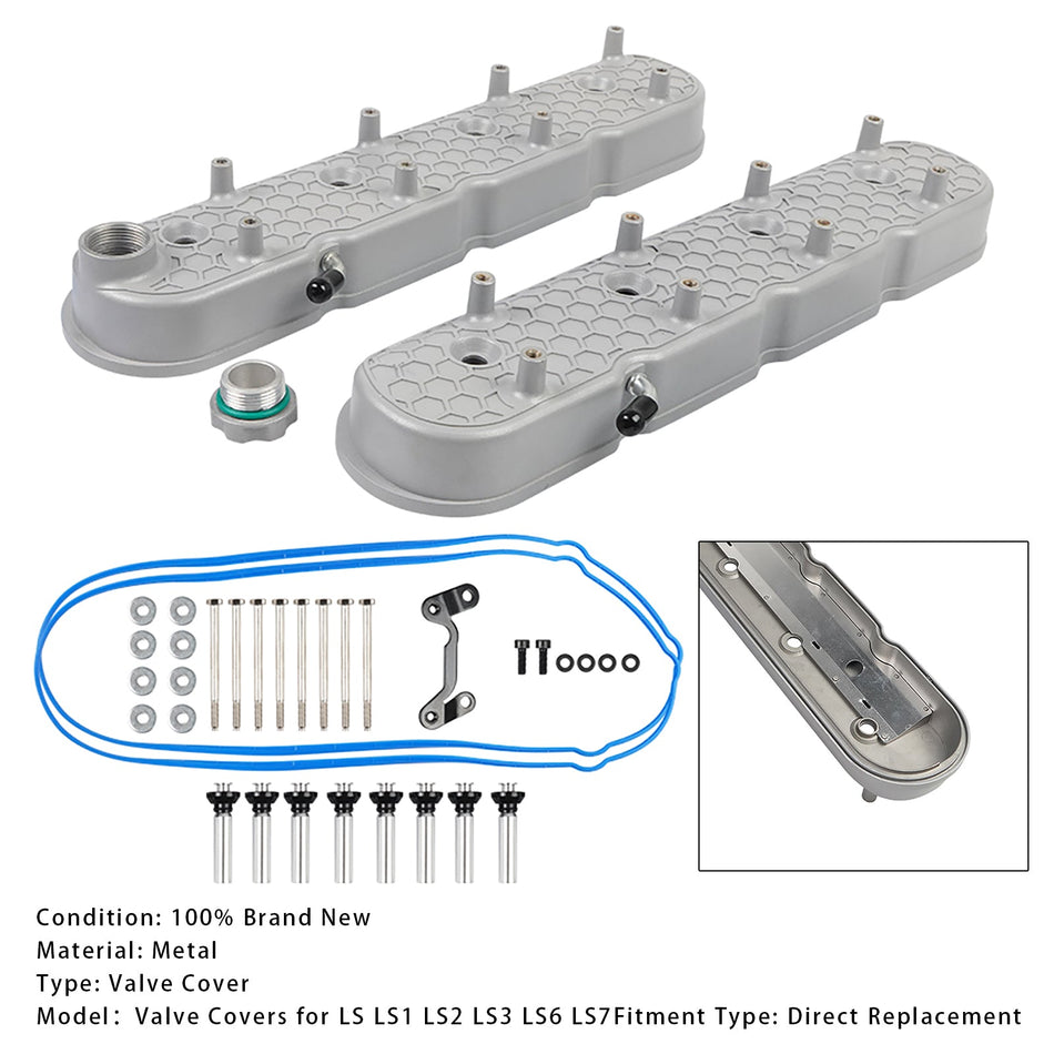 Ventildeckel mit Zündspulenhalterungen für LS1/LS2/LS3/LS6/LS7 ähnliche Motoren mit 72 mm