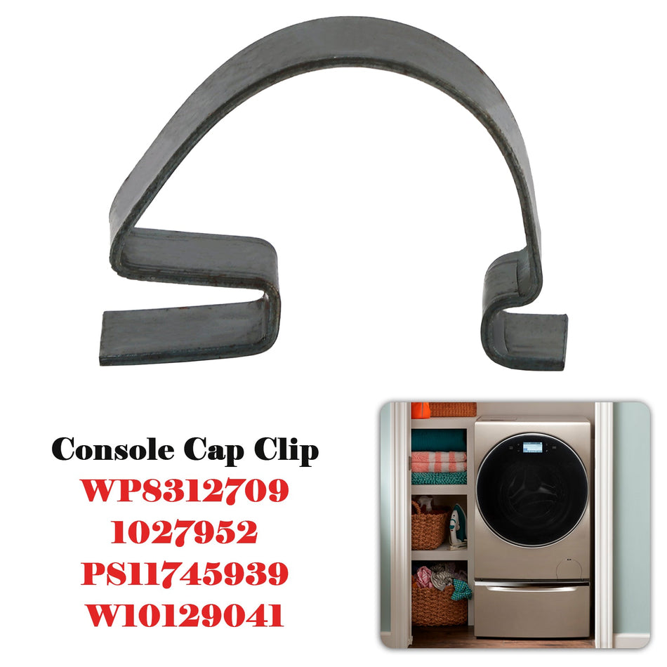 WP8312709 Konsolenkappenclip 1027952 PS11745939 W10129041 für Waschmaschine oder Trockner