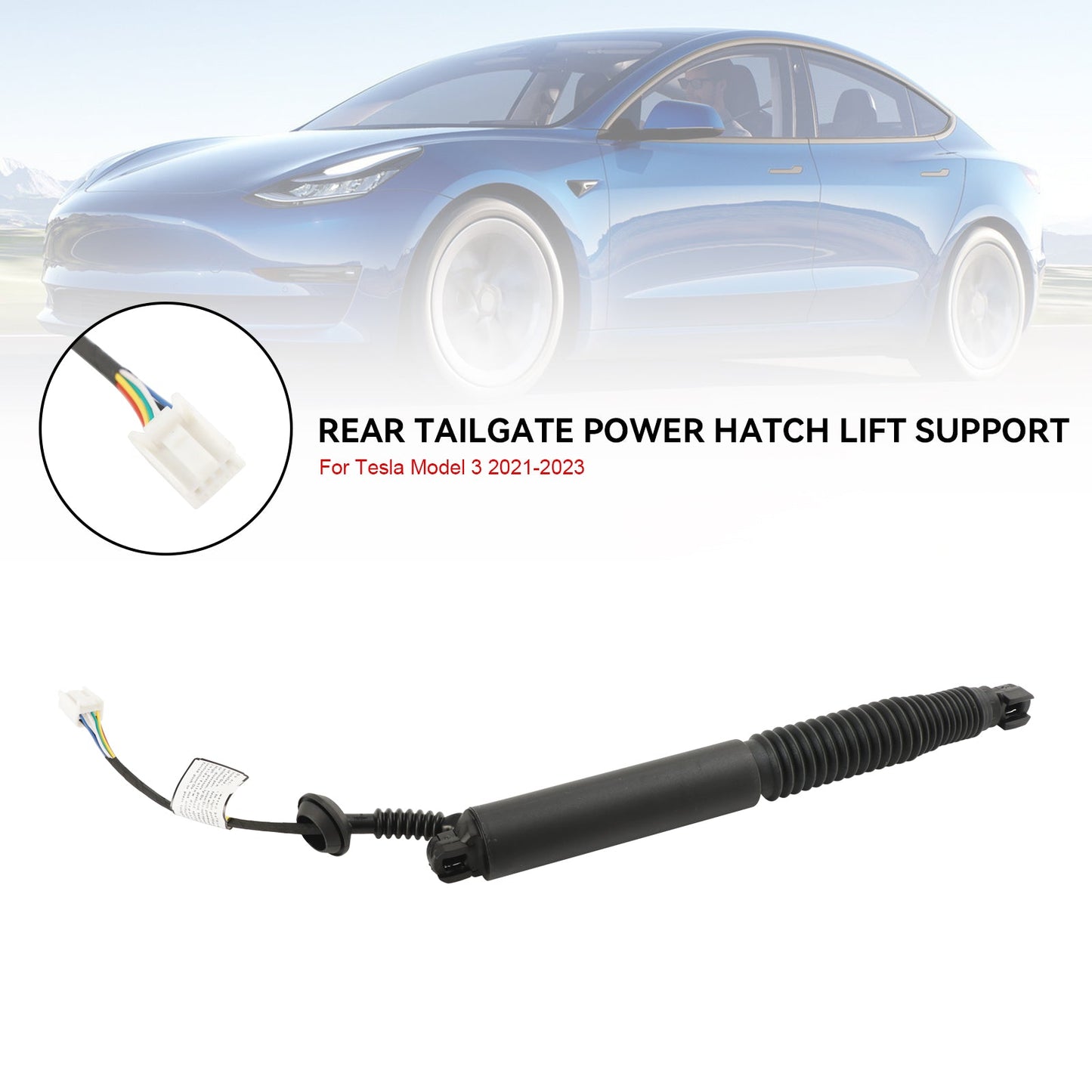 2021-2023 Tesla Model 3 Power Heckklappe Power Lift Unterstützung Struthz Linke Seite