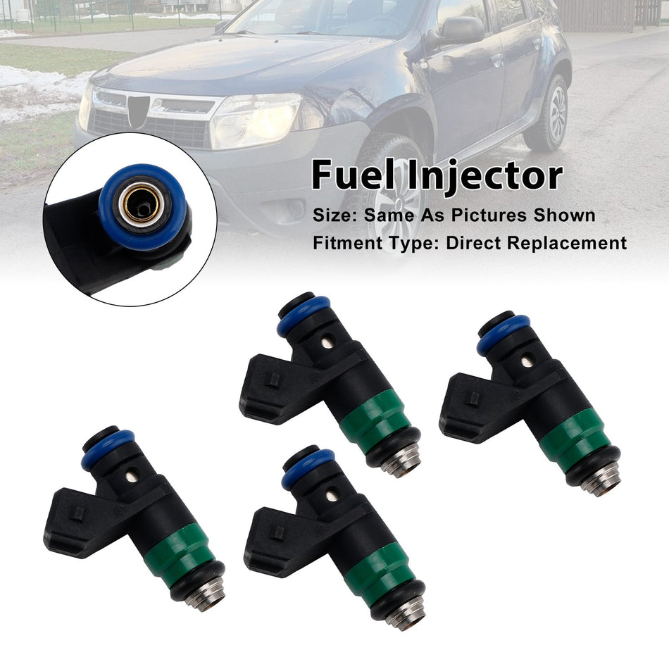 4 Stück Einspritzdüsen für Dacia Renault Clio II 1.4 16V 1.6 16V H82132254