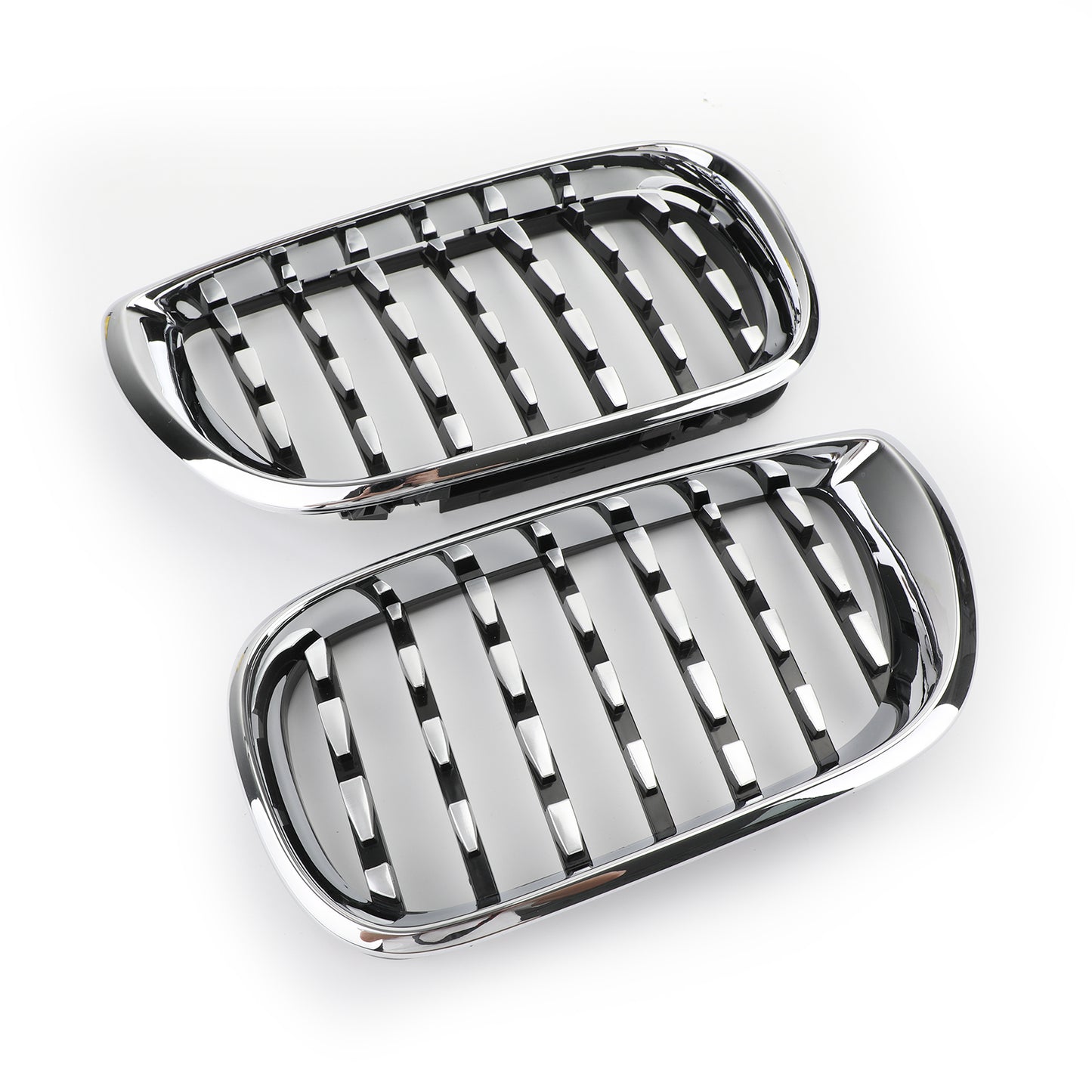 Pair Chrome Diamond Grille For BMW E46 Saloon/Touring Facelift 2002-2005 4Dr