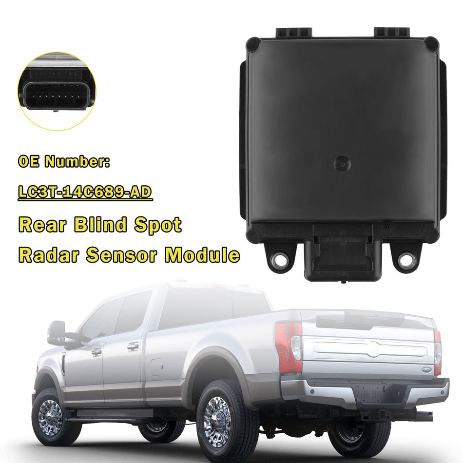 2020–2021 Ford F-250 F-350 6.2L/6.7L/7.3L Toter-Winkel-Radarsensormodul hinten LC3T-14C689-AD
