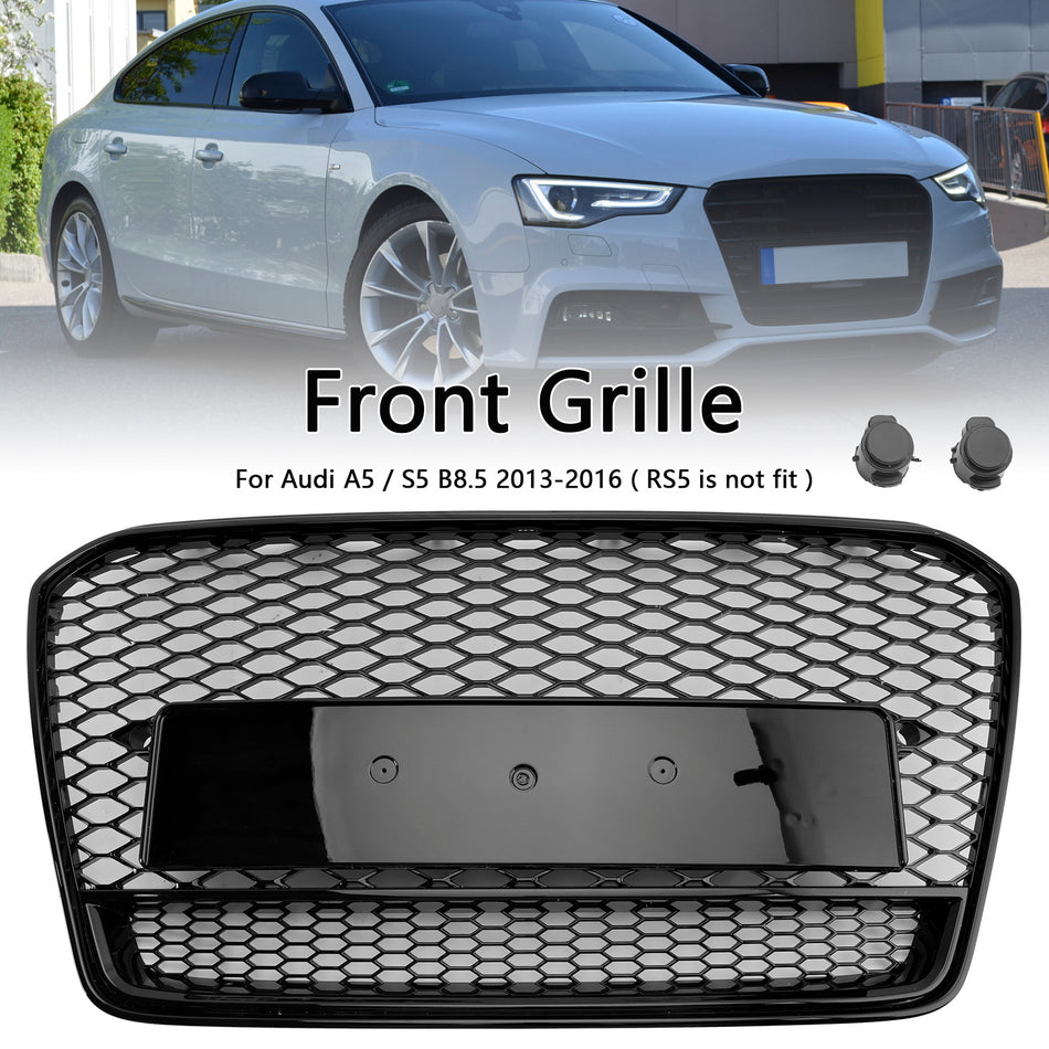 RS5 Style Honeycomb Front Bumper Grille Grill Für Audi A5 S5 B8.5 2013-2016