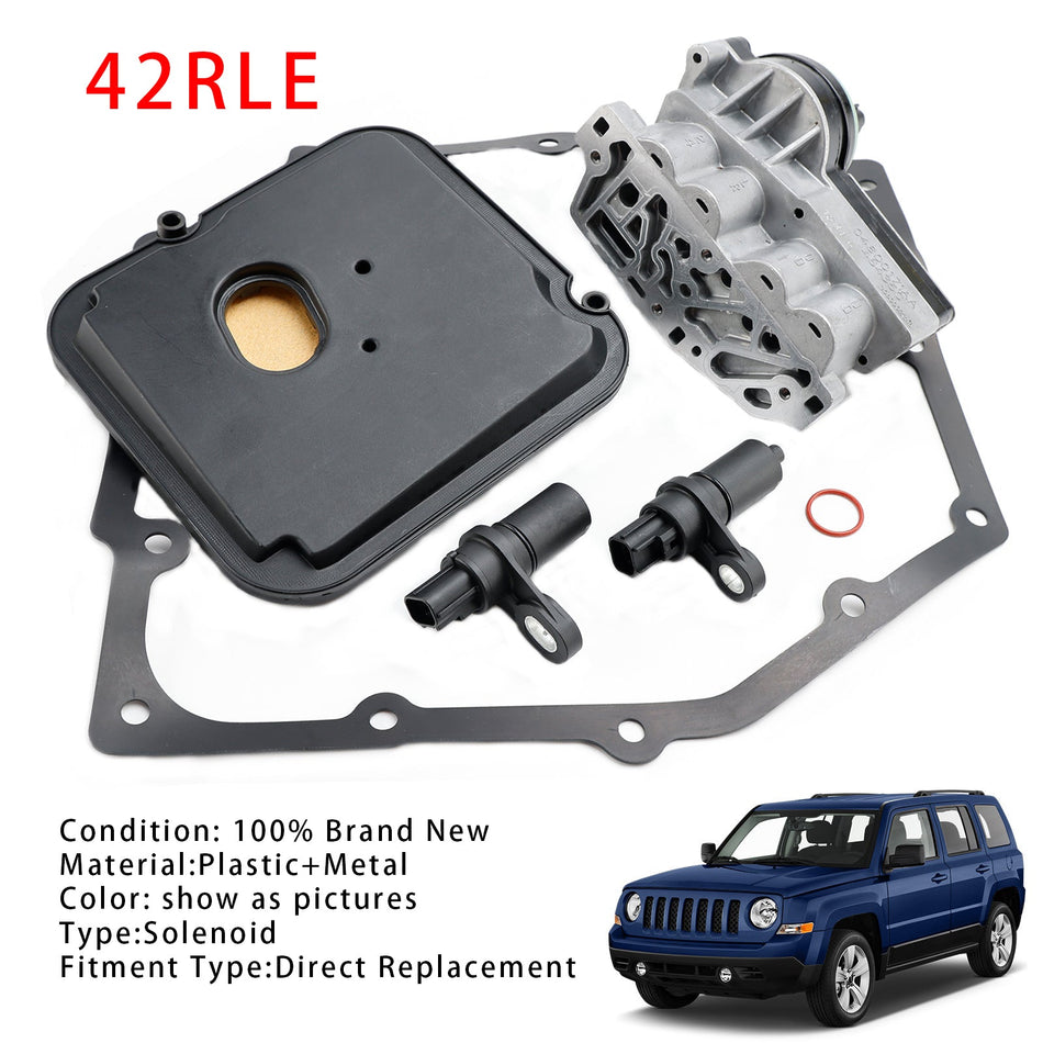 2003–2006 Jeep Wrangler L4 2.4L L6 4.0L Getriebe-Schaltmagnetventil-Block-Kit 04799061AB 42RLE