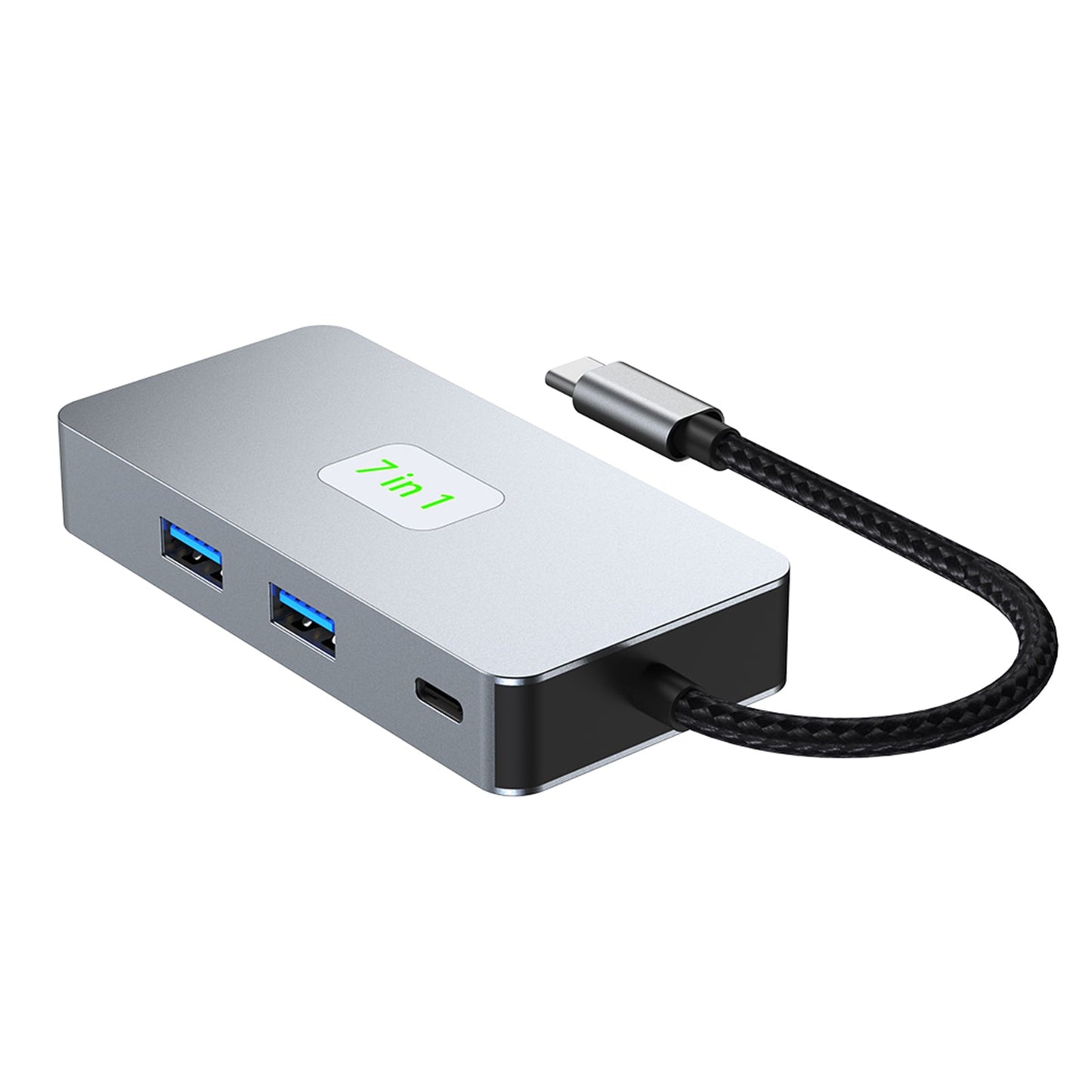 7 in 1 TYPE-CtoRJ45 2,5G 10G USB3.2 HDMI PD100W SD TF Schnittstelle Hub Adapter Dock