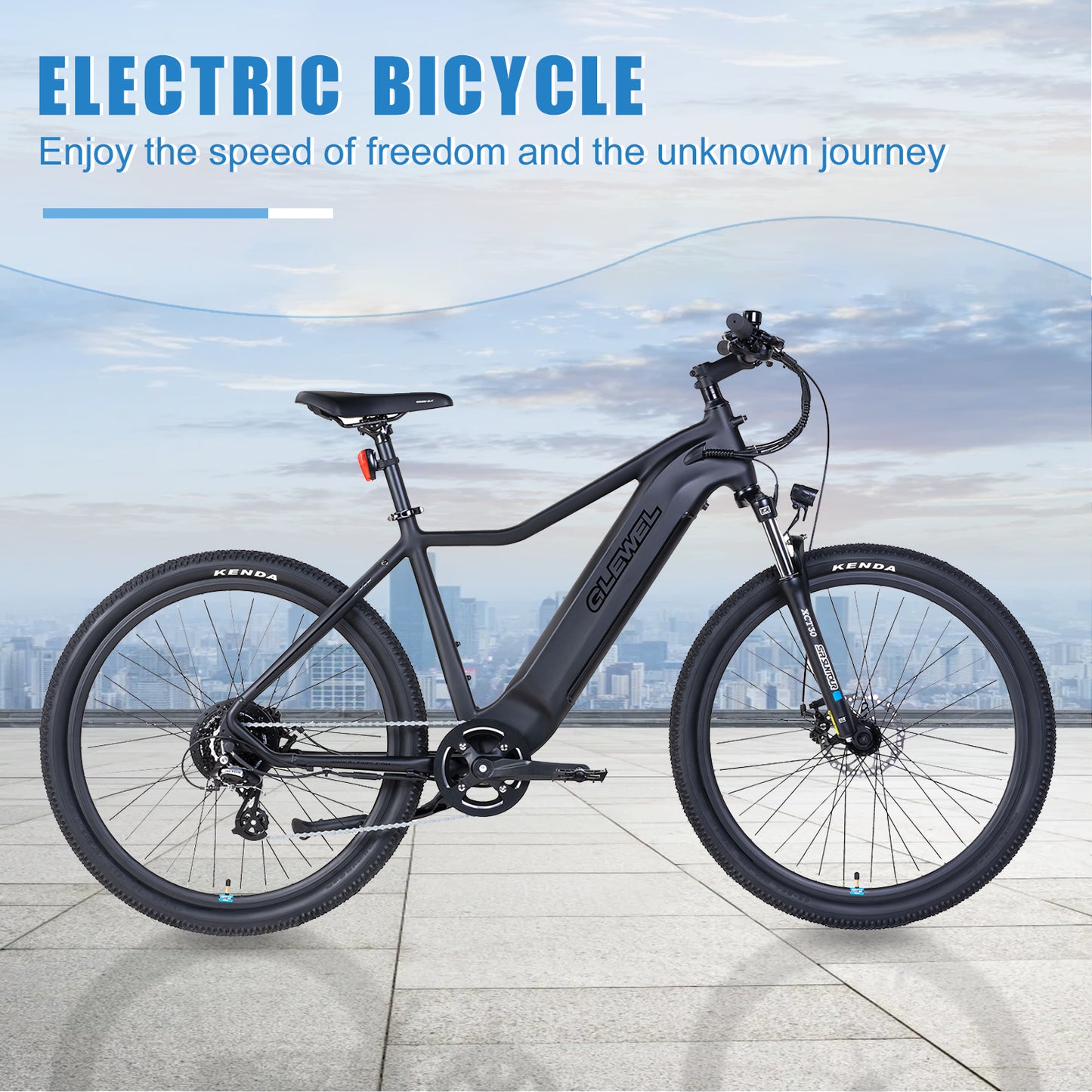 27.5" 36V 16.5AH 250W 7 Geschwindigkeit Elektrofahrrad E-bike Aluminium