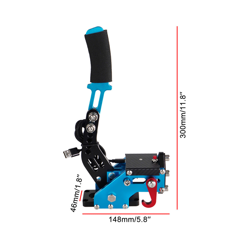 14Bit USB3.0 Handbremse Handbrake für Racing Games Wheel Stand G29 PS4/PS5 Blau
