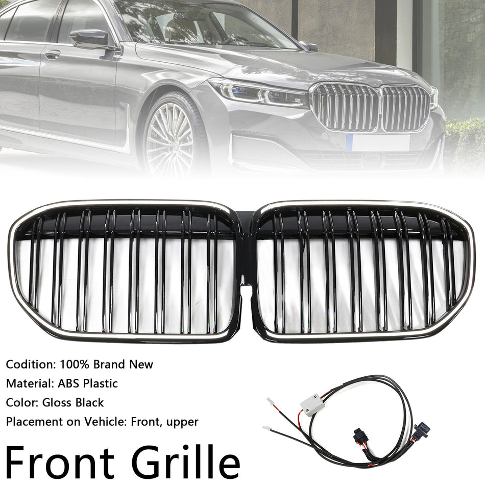 2019–2022 BMW 7er G11 G12 Doppellamellen-Frontgrill schwarz glänzend