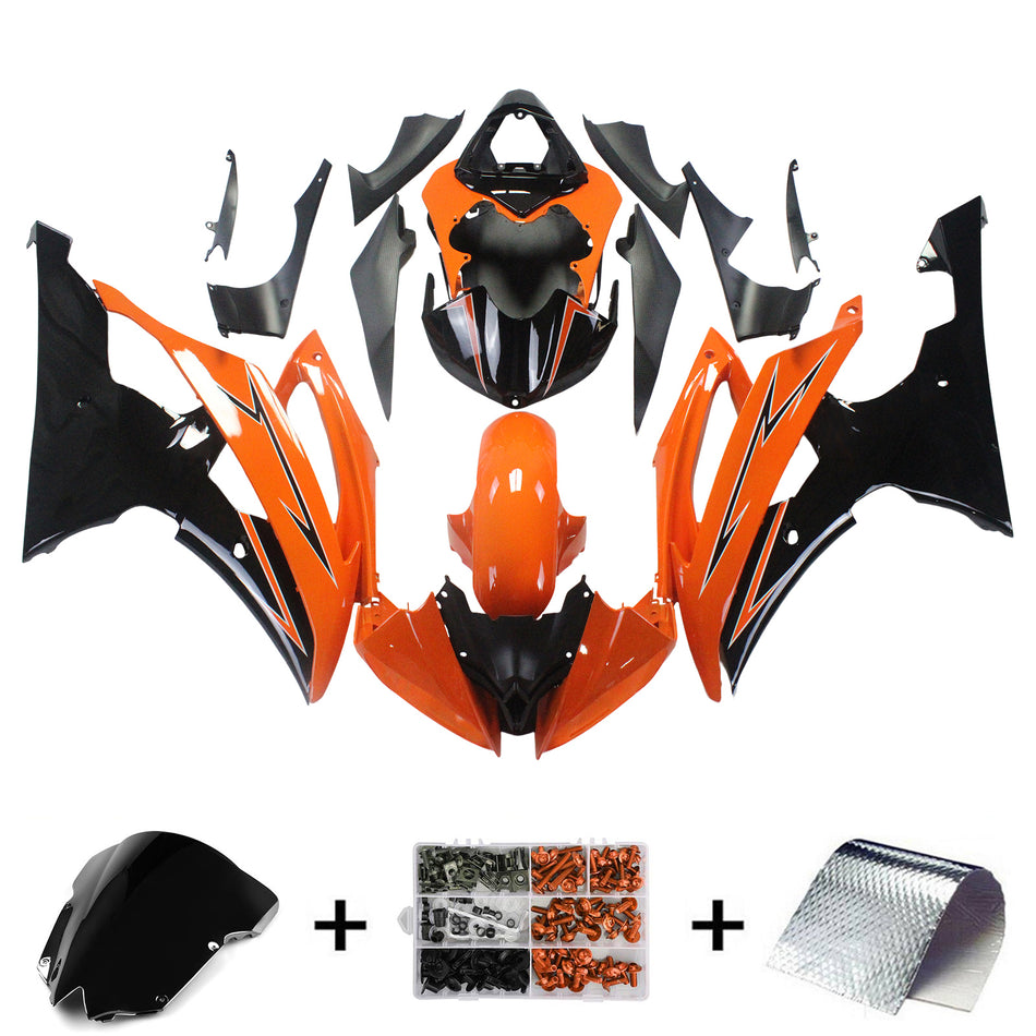 Injection Fairing Kit Bodywork Plastic ABS fit For Yamaha YZF 600 R6 2008-2016