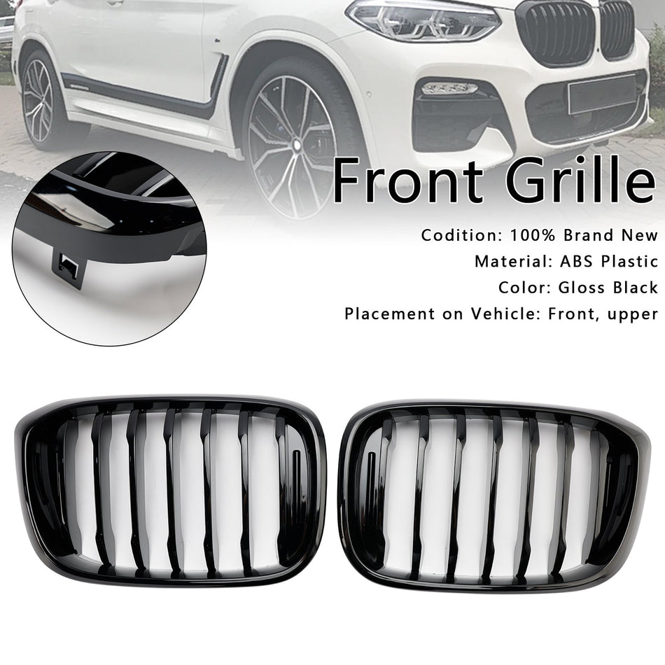 2018–2021 BMW X4 G02 X3 G01 G08 gl?nzend schwarzer Nierengrill vorne, Netzgrill 51138469959