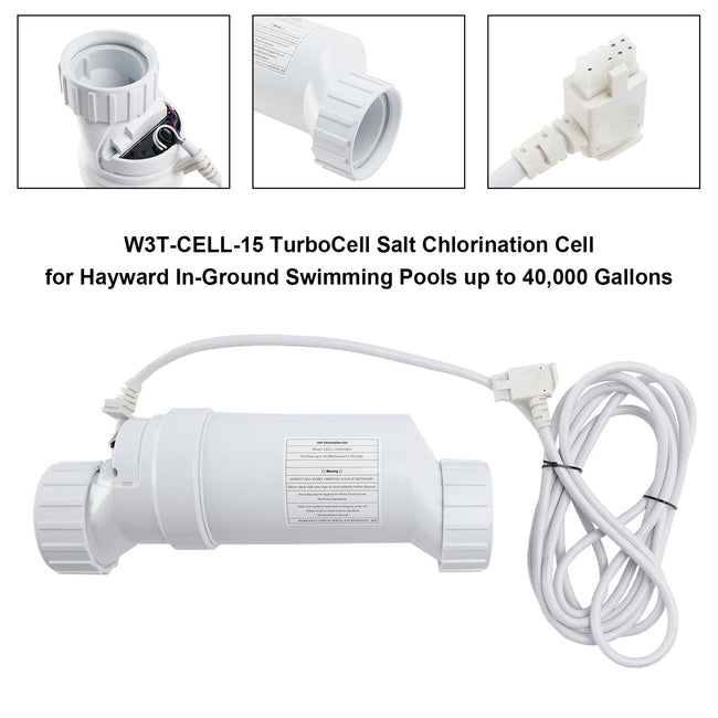 W3T-CELL-15 TurboCell Salzchlorierungszelle passend für Hayward bis zu 40.000 Gallonen