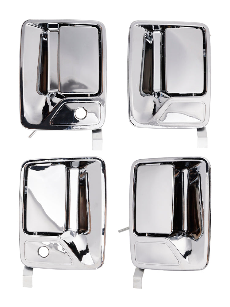 4-teiliges Set verchromter Außentürgriffe für Ford F-250 F-350 Super Duty 99-16