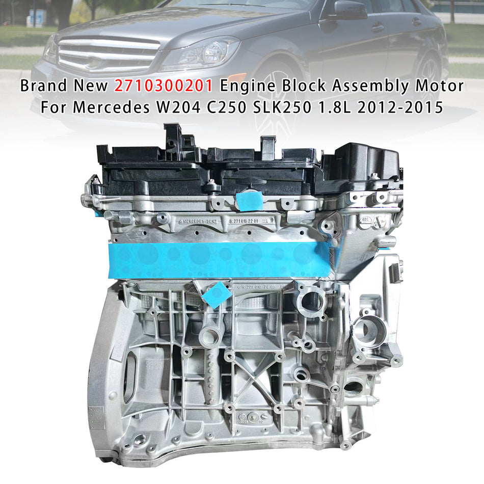 New 2710300201 Engine Block Motor Für Mercedes W204 C250 SLK250 1.8L 2012-2015