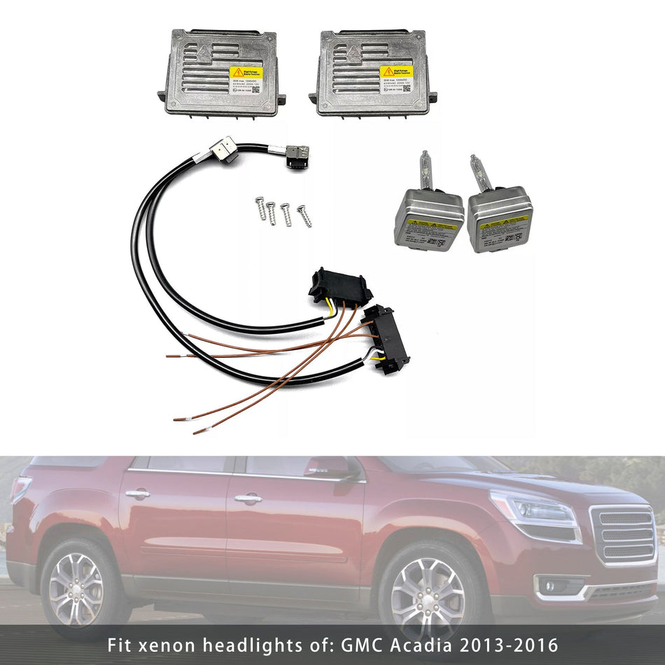2013–2016 Xenon-Scheinwerfer von: GMC Acadia 2x Xenon-Vorschaltger?t &amp; HID D3S Glühbirne Kabelsatz Steuerger?t 13503432