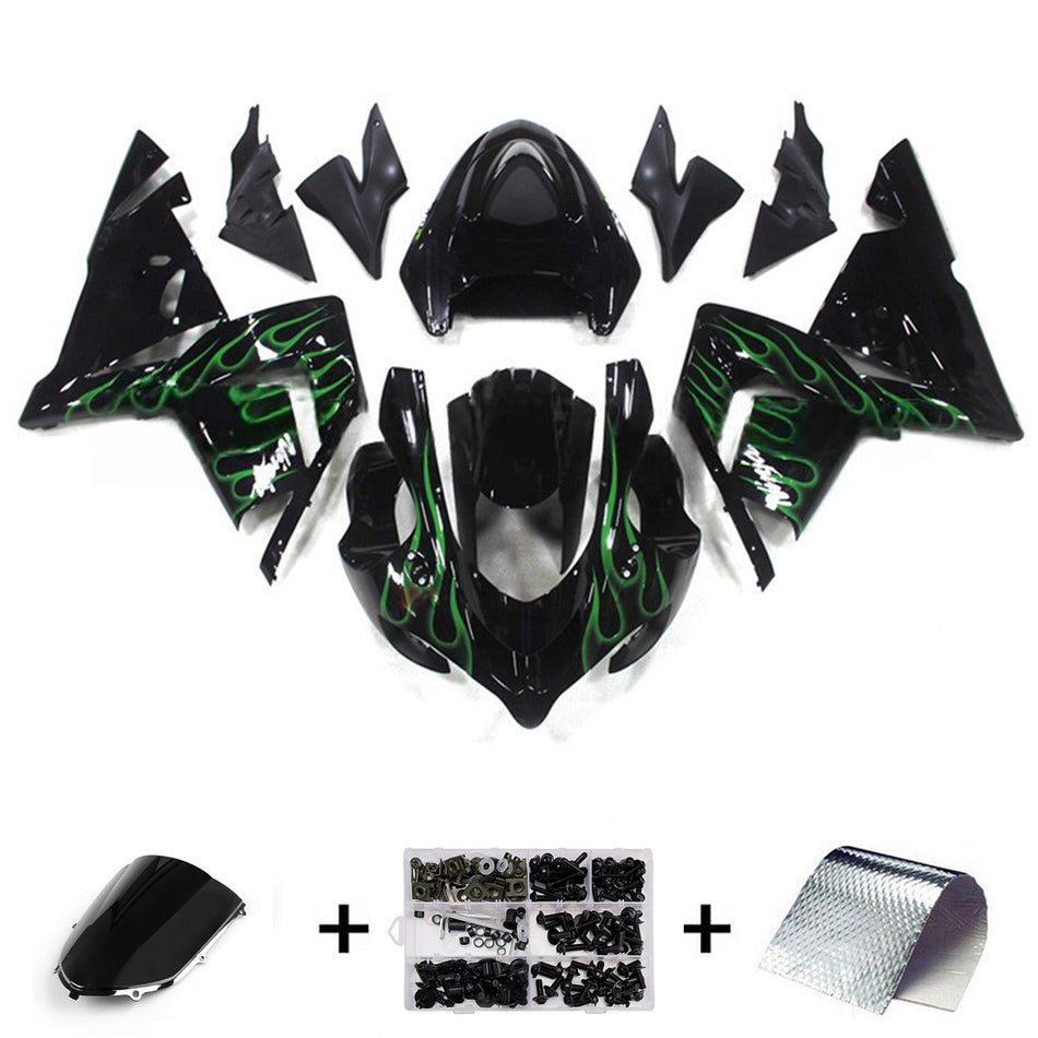 Verkleidungssatz aus ABS-Kunststoff, passend für Kawasaki ZX10R 2004-2005