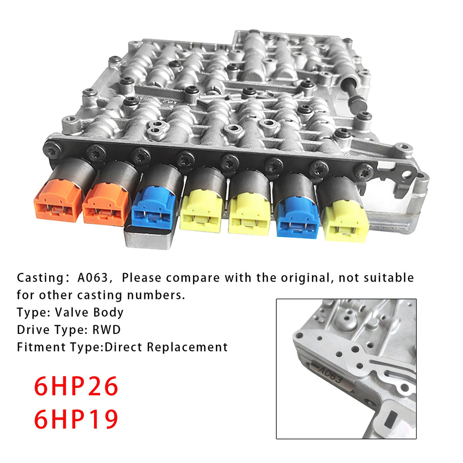 6HP26 6HP19 Ventilkörper #A063 Für BMW AUDI VW Jaguar Hyundai Lincoln 545i 760i