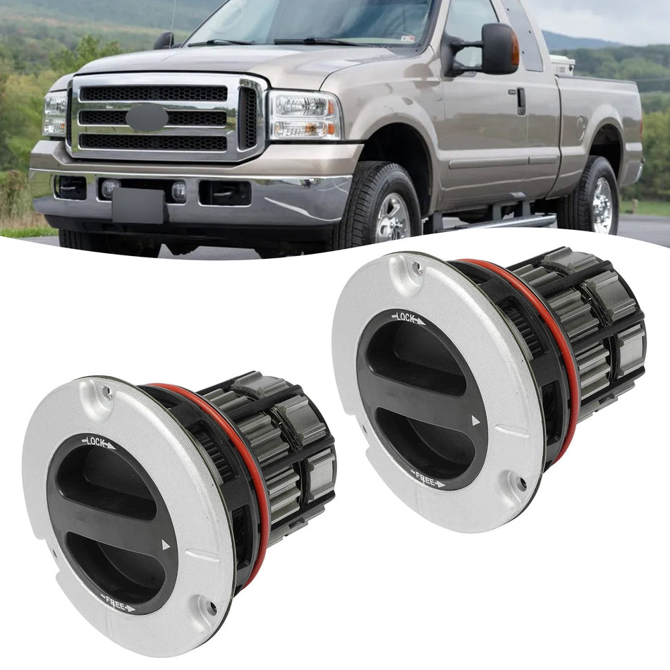 2 Stück manuelle Freilaufnaben für Ford F250, F350, F450, F550 (2005–2023)
