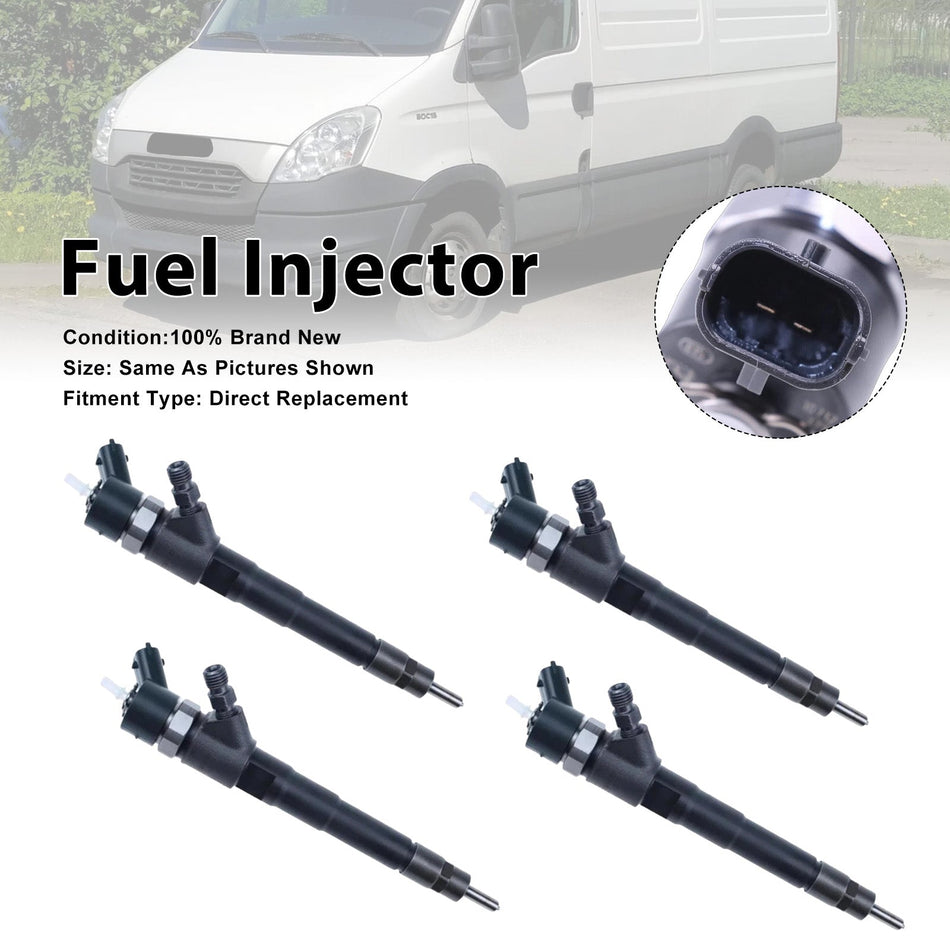 2006–2011 Für Iveco Daily IV 4 Stück Kraftstoffeinspritzdüsen 0445110248
