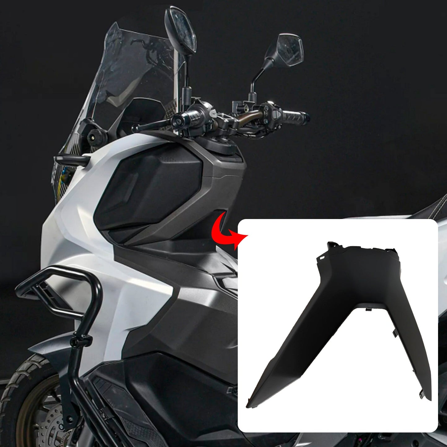 2023-2024 Honda ADV 160 Lenker Fahrer Obere Abdeckung Verkleidungen