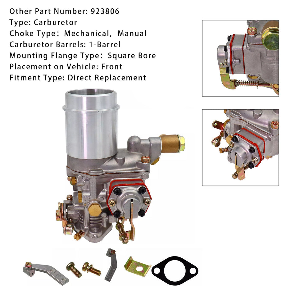 Vergaser Carb 923806 Fit Für Willys Jeep Solex Design Zivilen L-kopf CJ2A 3A