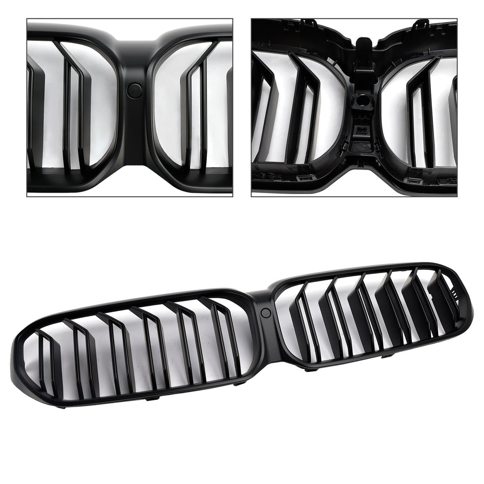 2021–2024 BMW G30 G31 LCI Mattschwarzer Nierengrill mit Doppellamellen