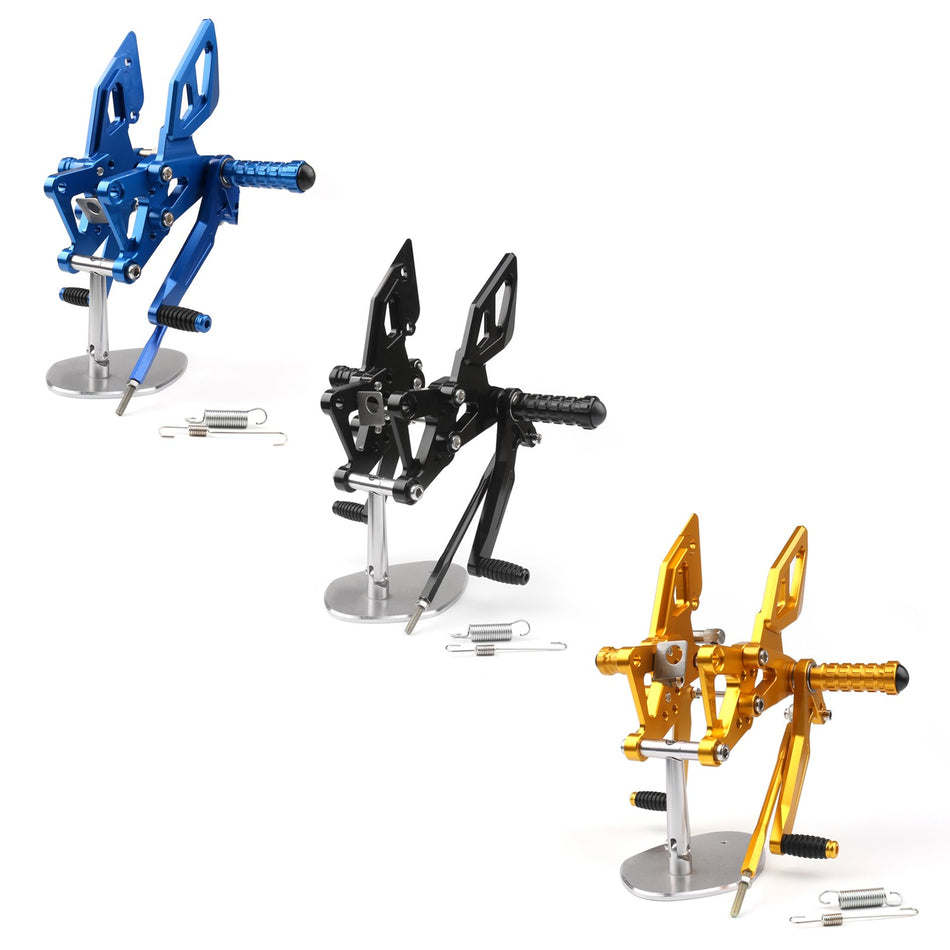 Fußrastenanlagen / Rearsets Fußstützen Fußrasten passend für Yamaha YZF R25 R3 2014–2016
