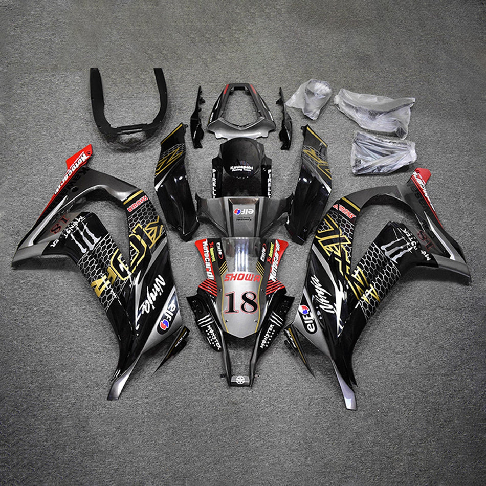Verkleidungssatz aus ABS-Kunststoff, passend für Kawasaki ZX10R 2011-2015
