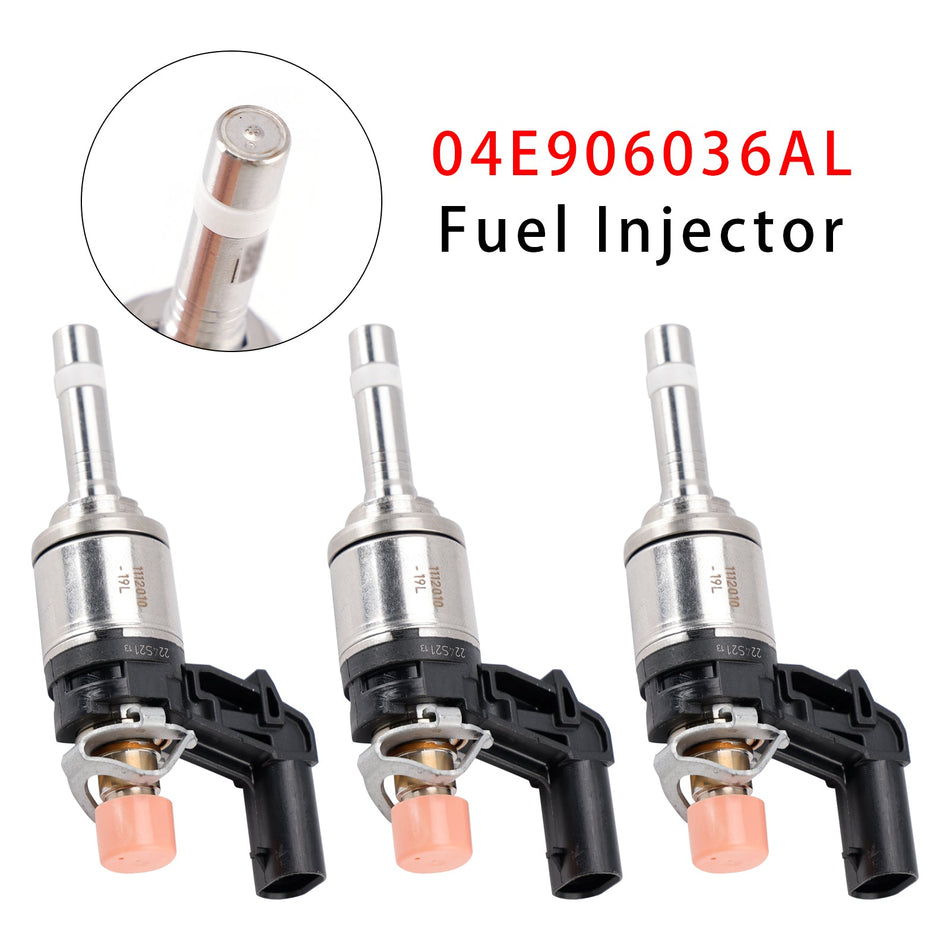 3 Stück Einspritzdüsen für Audi VW SKODA Rapid Octavia Fabia 1.0 TSI 04E906036AL