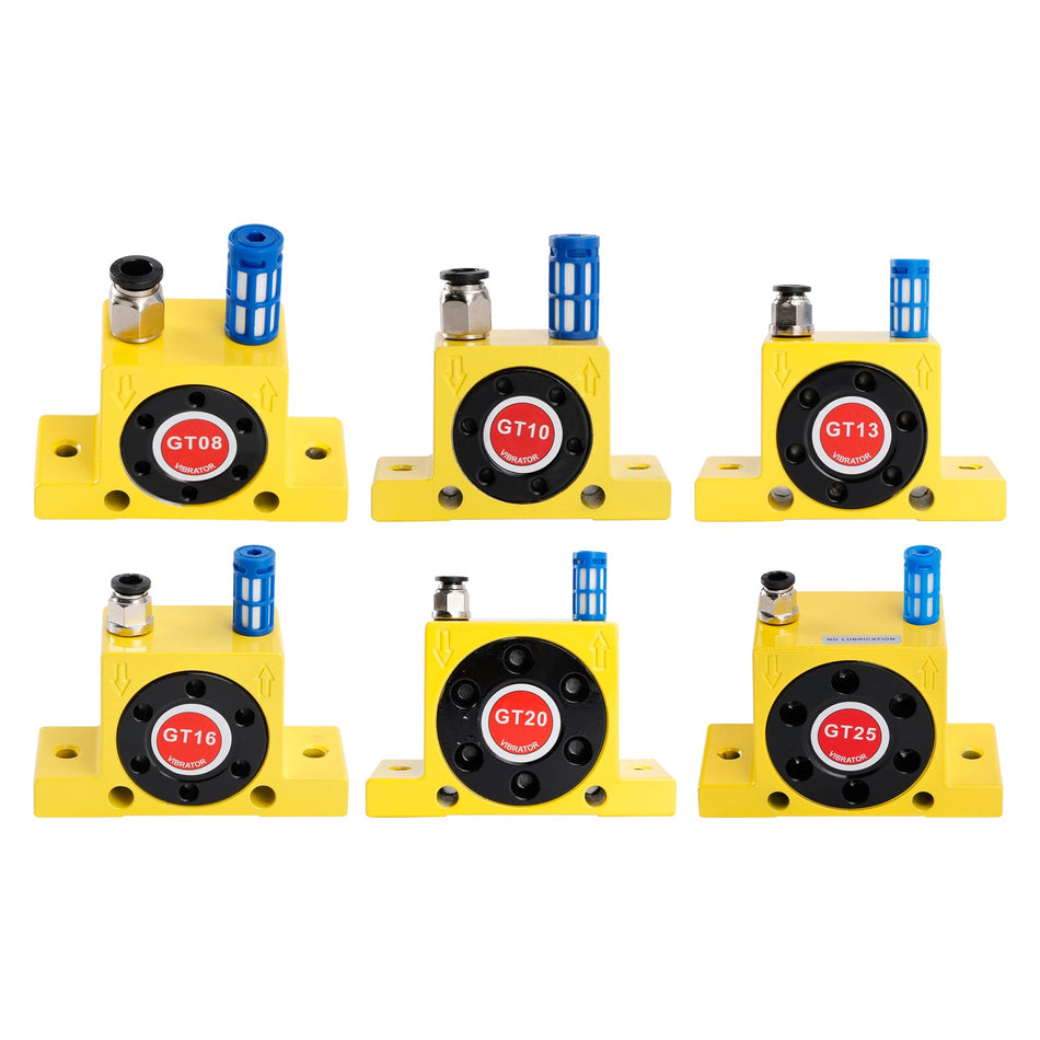 Pneumatische Turbinenvibratoren GT8/10/13/16/20/25 Leiser goldener Industrievibrator