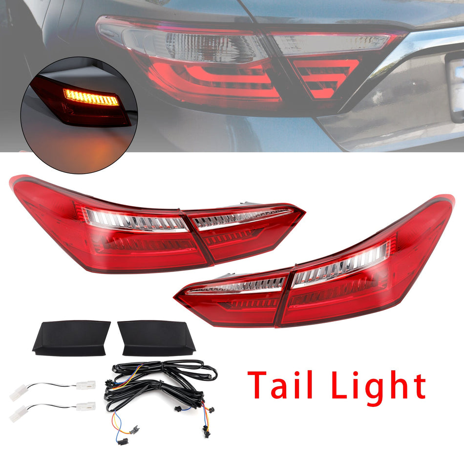 2016–2021 Toyota Camry Limousine, 4-türig, linke + rechte rote LED-Rückleuchten