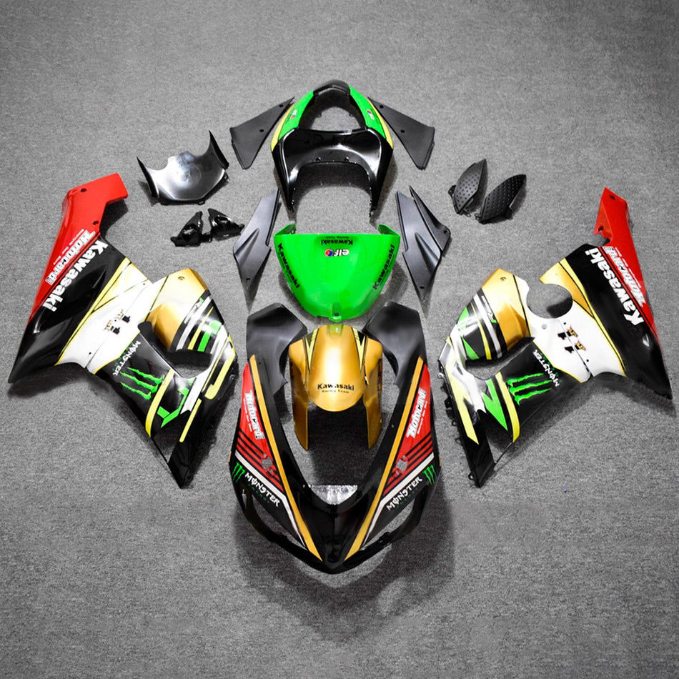 Verkleidungssatz aus ABS-Kunststoff, passend für Kawasaki ZX6R 636 (2005-2006)