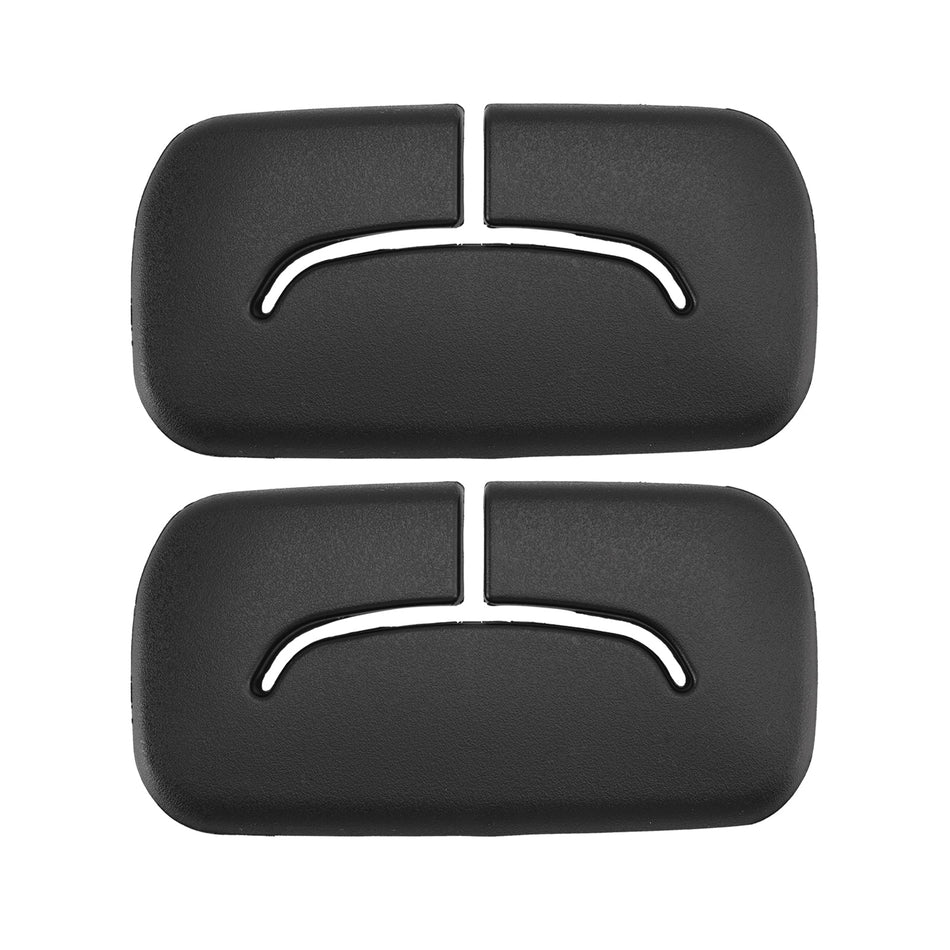 2x Schwarze hintere Sicherheitsgurtblende 1AP31DX9AA für Jeep Wrangler JK 2011-2018