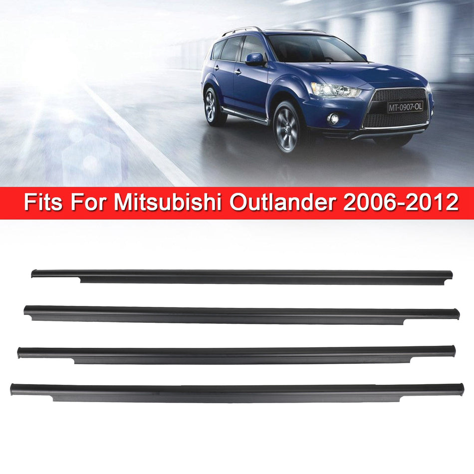 4x Draußen Fenster Streifen Siegel Gürtel Gießen Für Mitsubishi Outlander 06-12