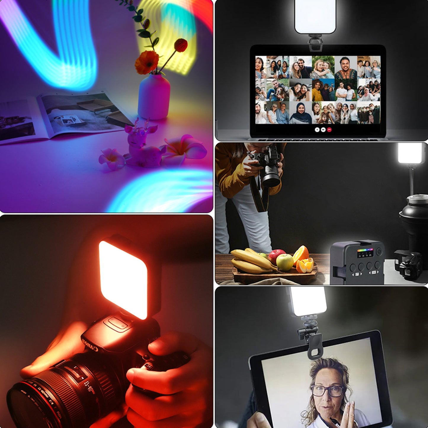 T64 RGB LED Video Licht Füllen Licht Video Fotografie Volle Farbe Led Füllen Licht