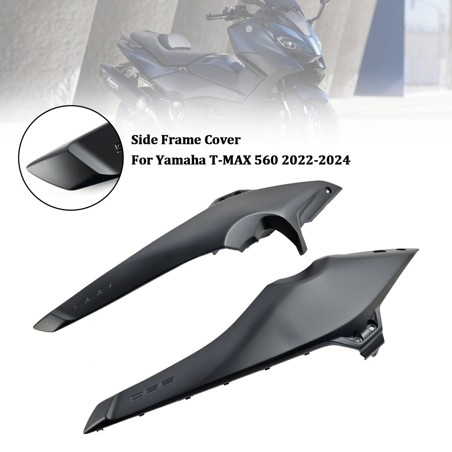 Seite Rahmen Abdeckung Panels Verkleidung Kutschen Für Yamaha T-MAX 560 2022-2024